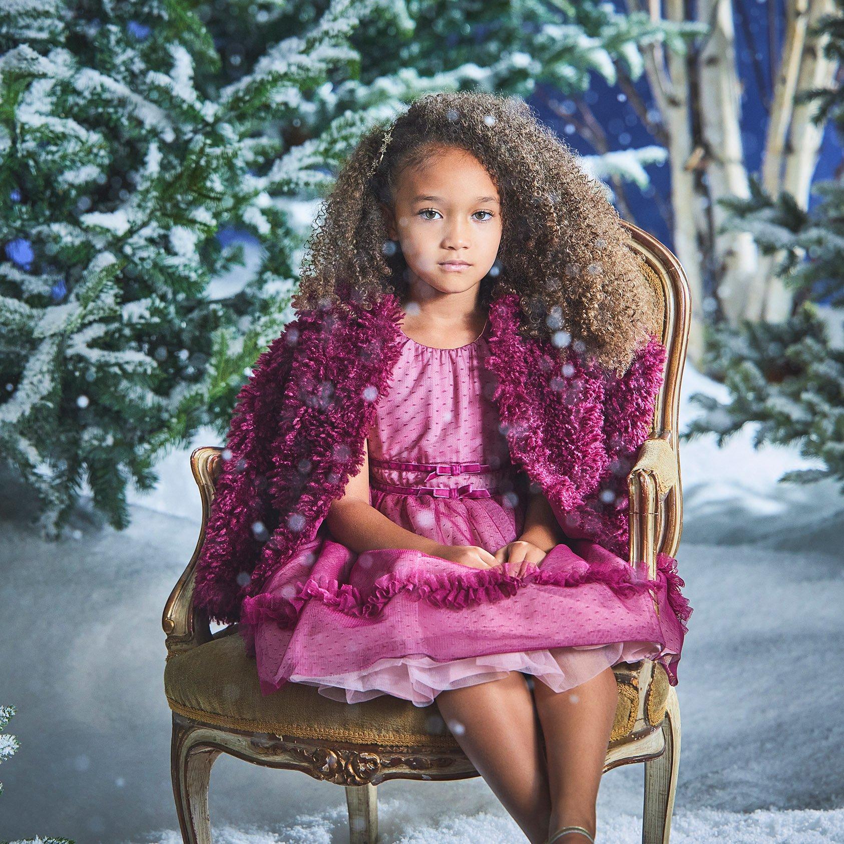 Girl Raspberry Radiance Faux Fur Coat by Janie and Jack