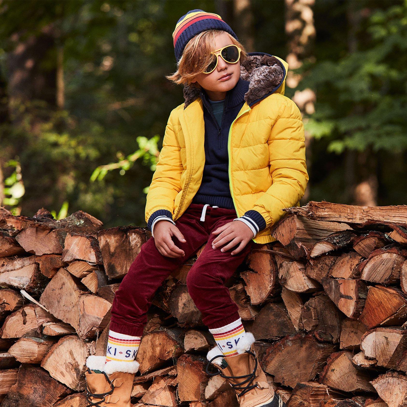 Fur lined hooded puffer jacket sale
