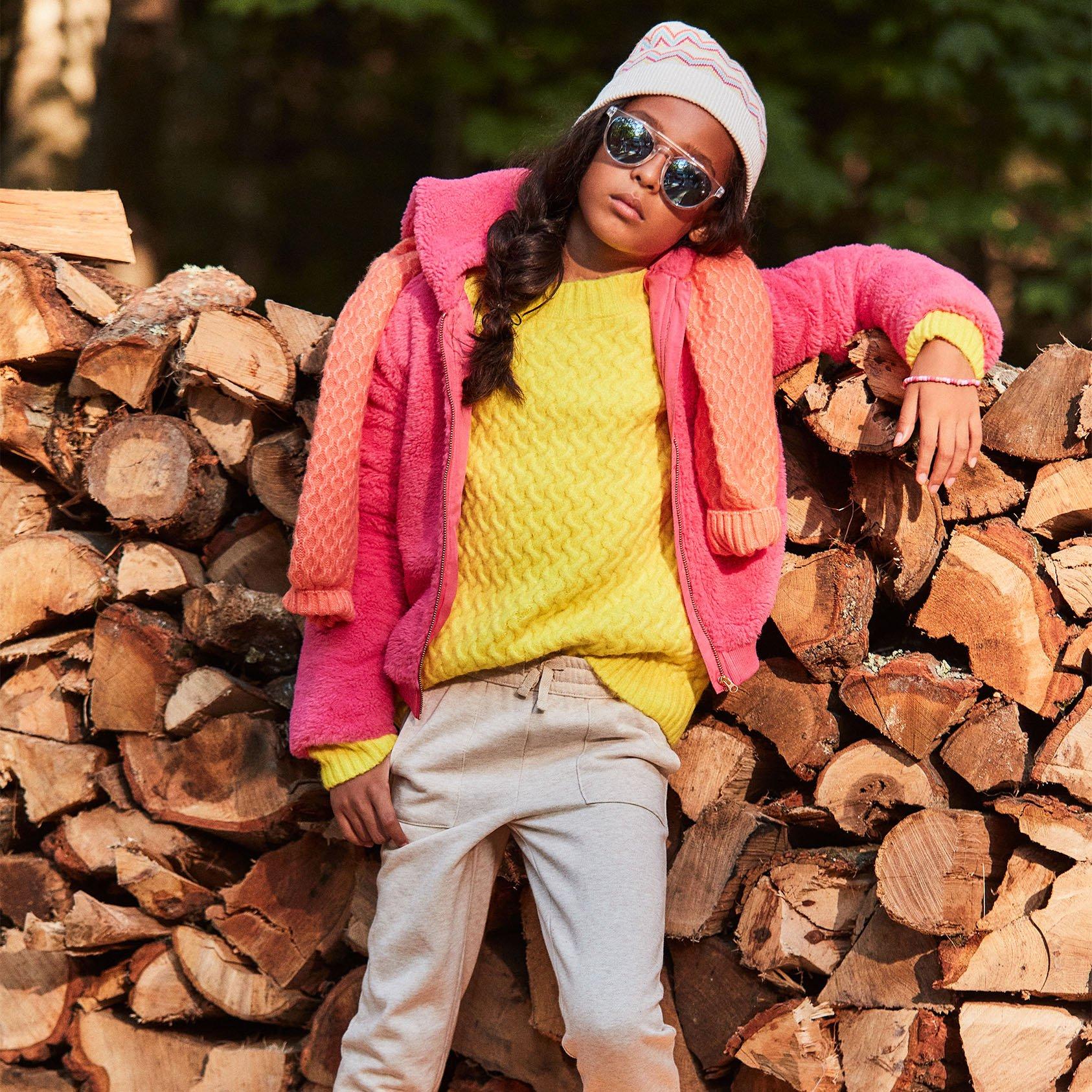 Hot pink sherpa jacket shop