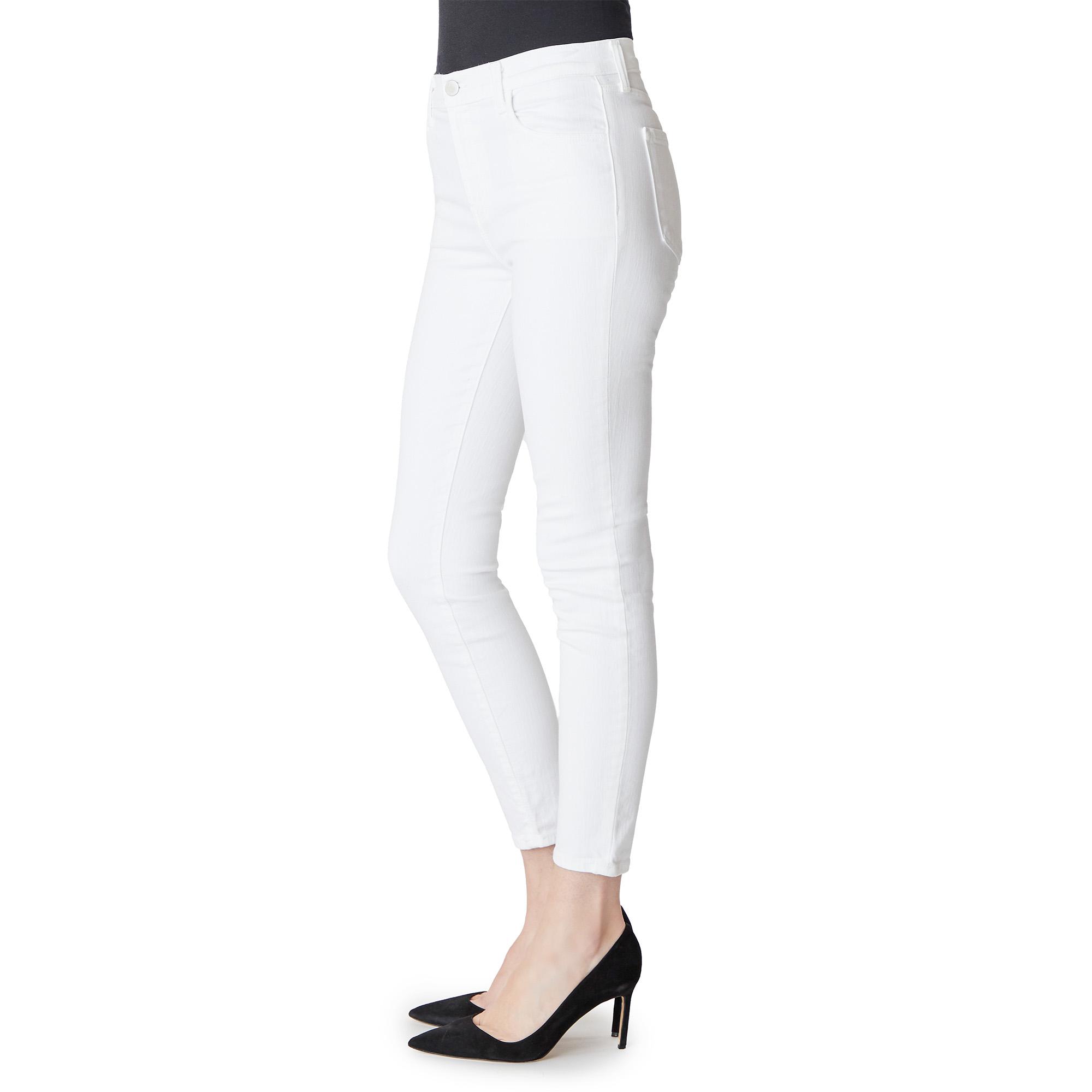 j brand alana high rise crop white