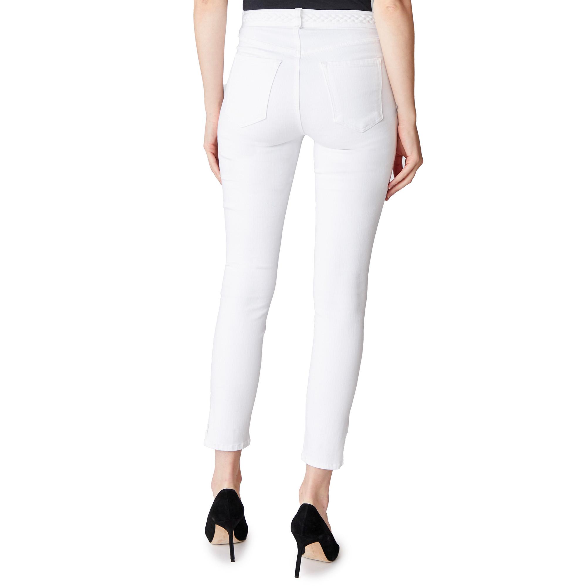 j brand alana high rise crop white