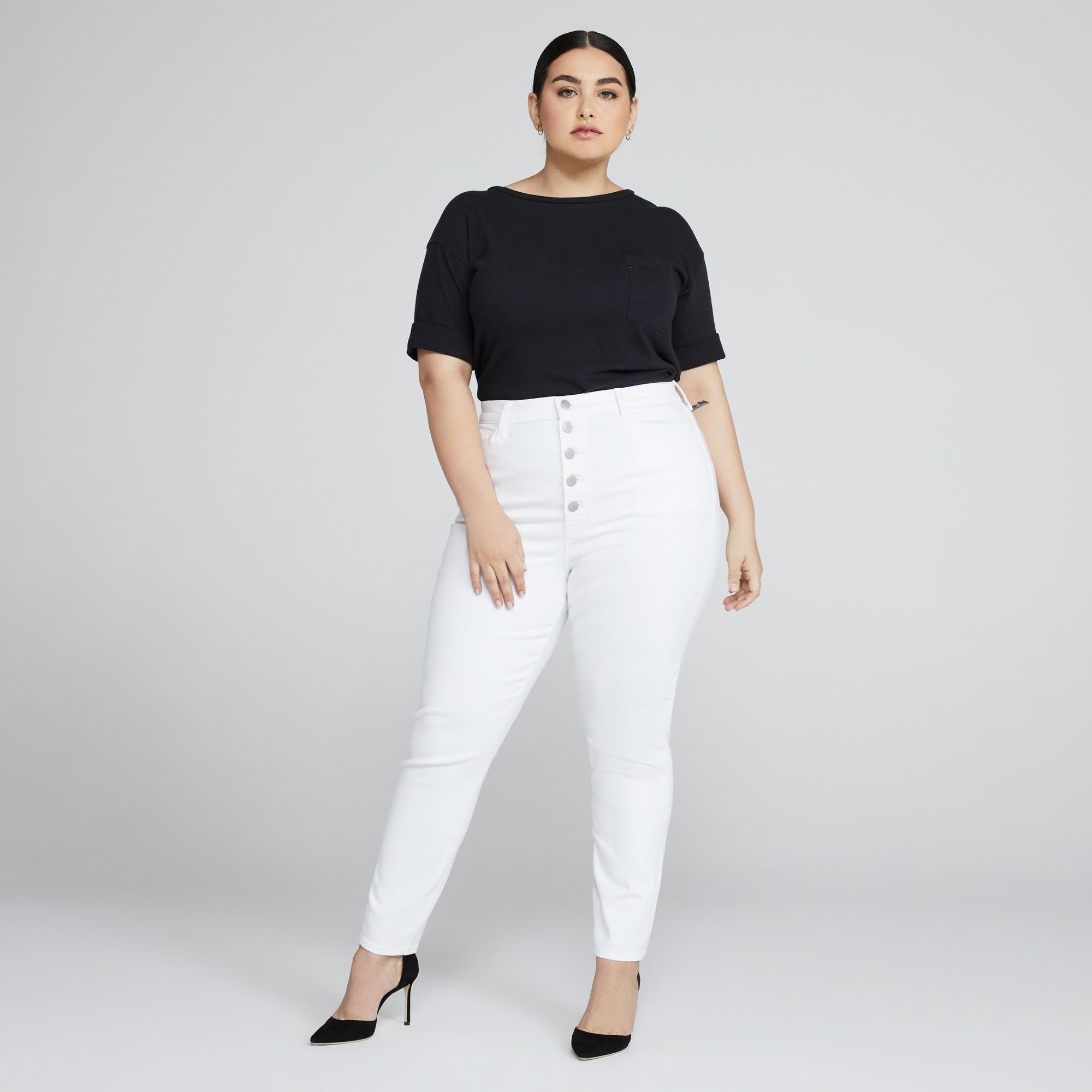 j brand white cropped jeans