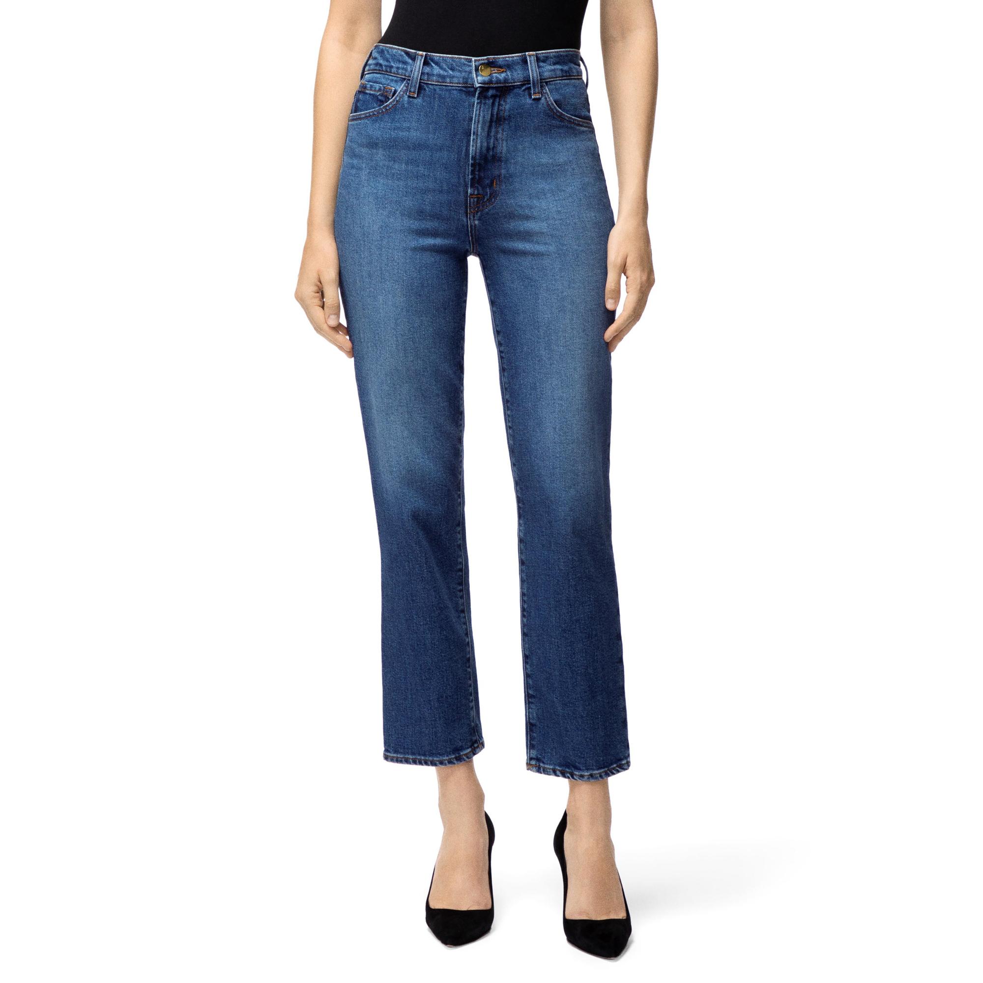 Jules High-Rise Straight Leg Jeans In 
