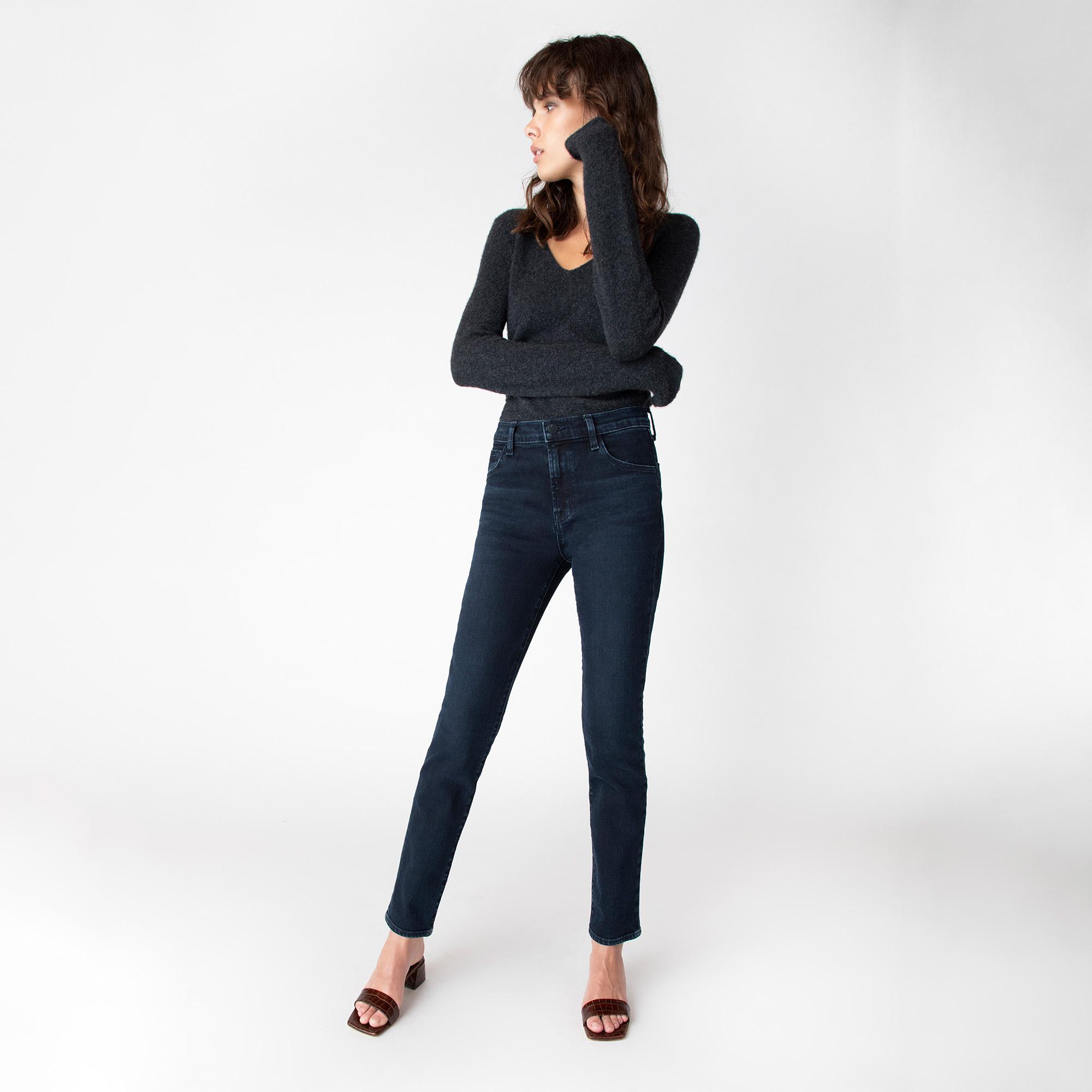 j brand ruby high rise cigarette jeans