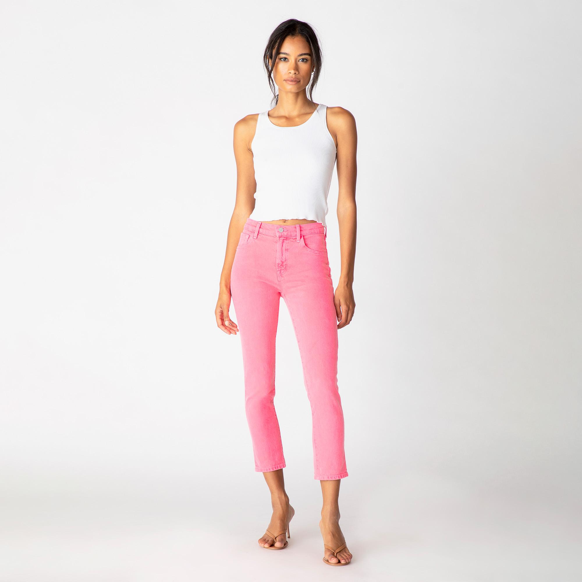 j brand pink jeans