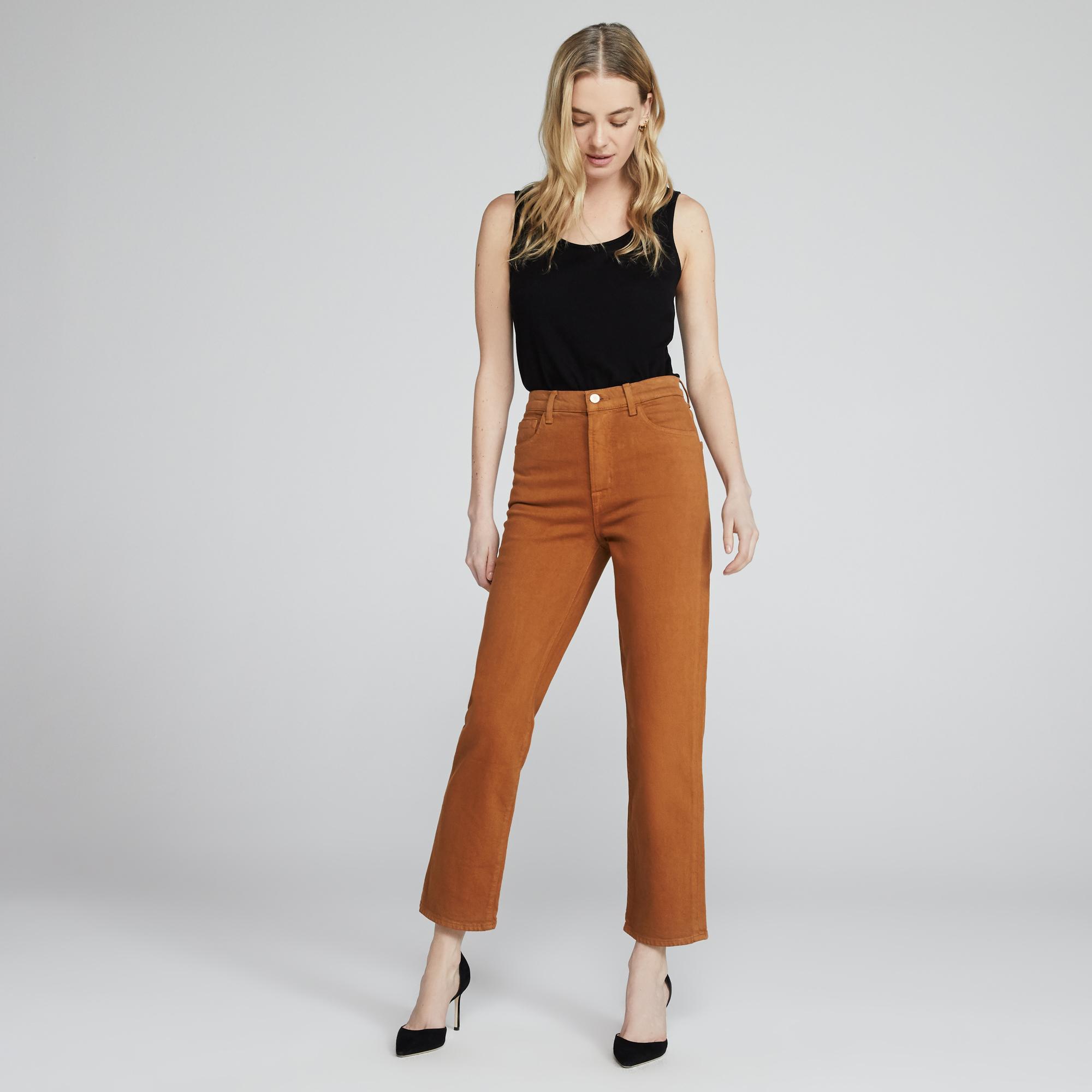 j brand jules high rise straight leg