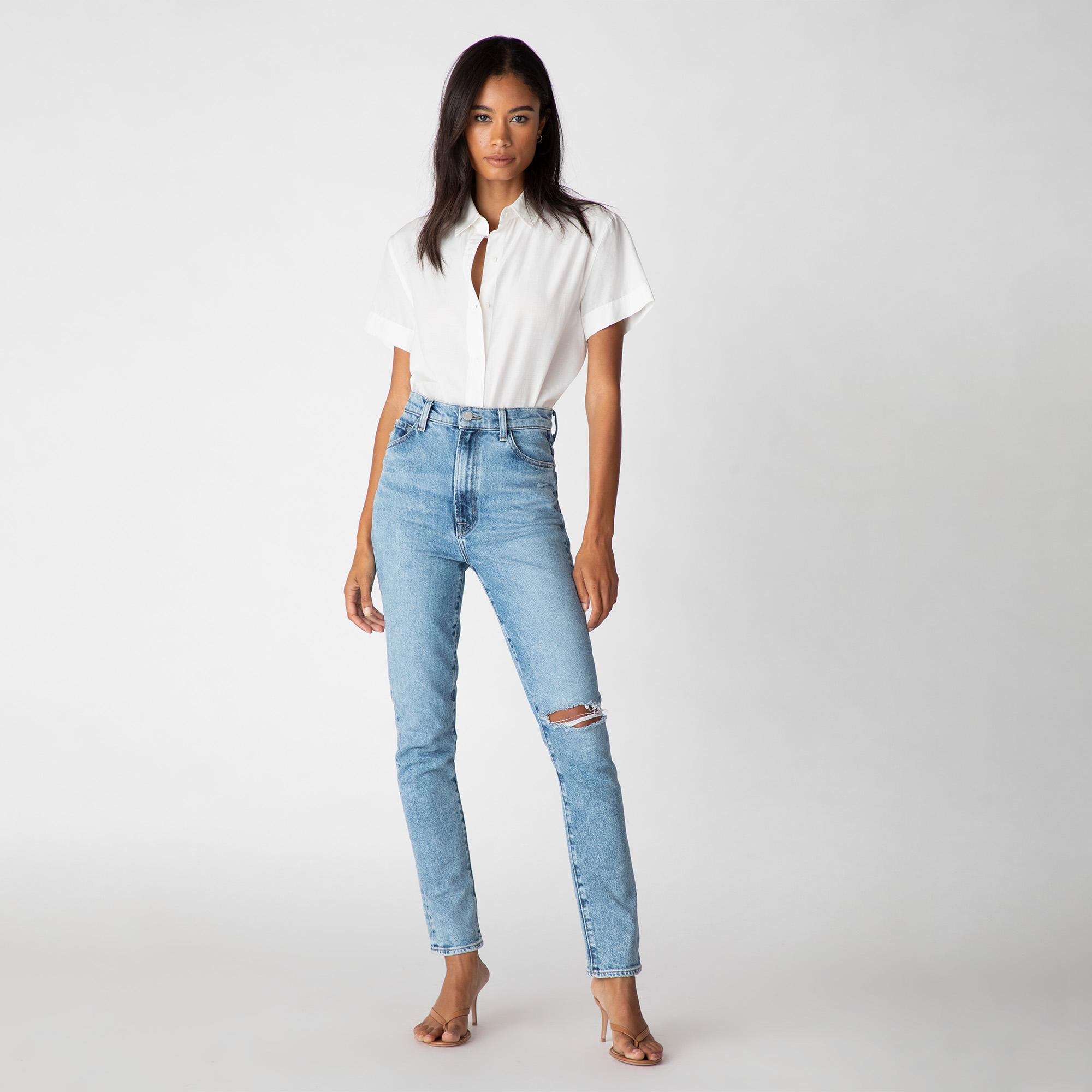 levi's altered straight leg jeans