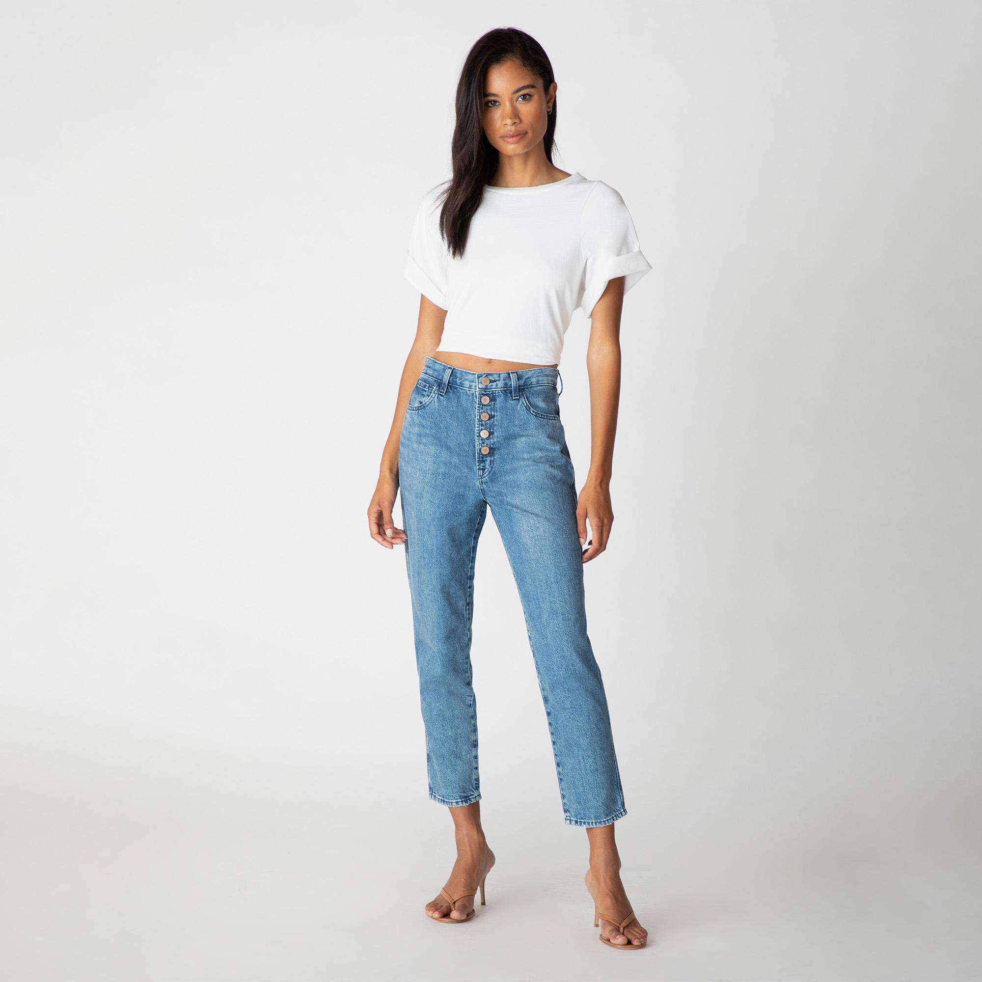 j brand button jeans