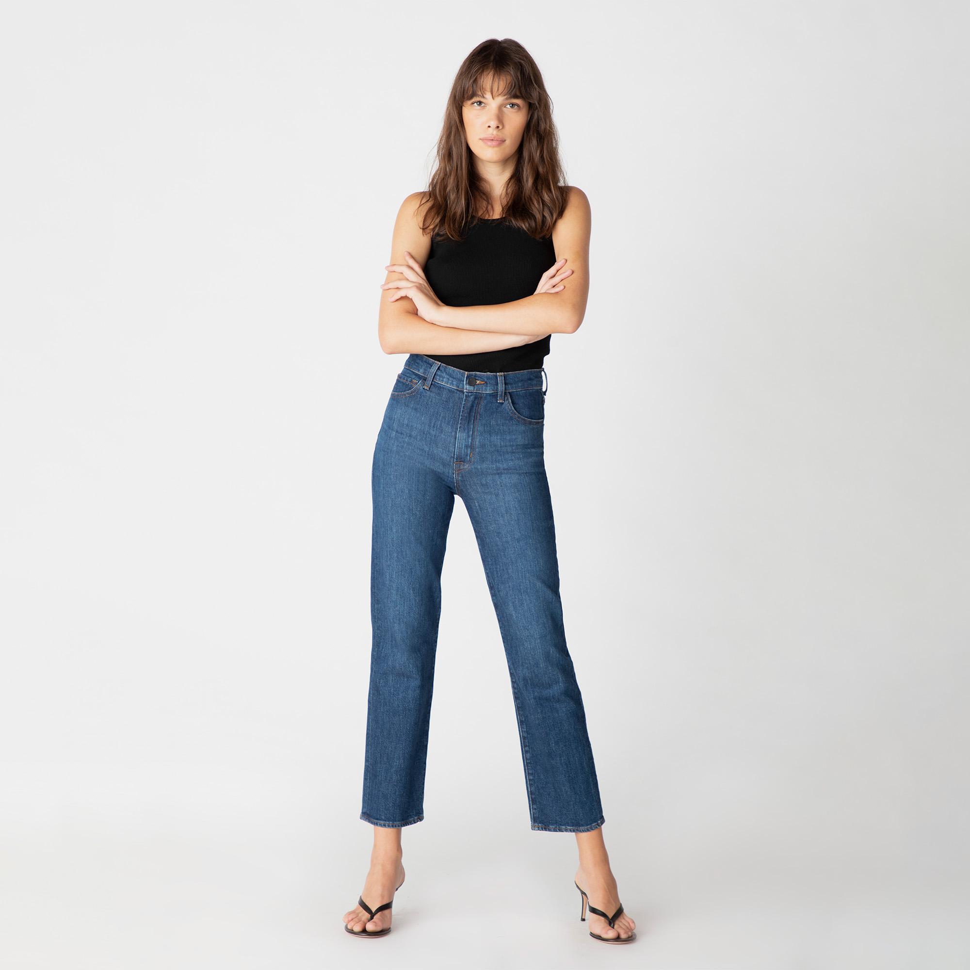 j brand jules high rise straight leg