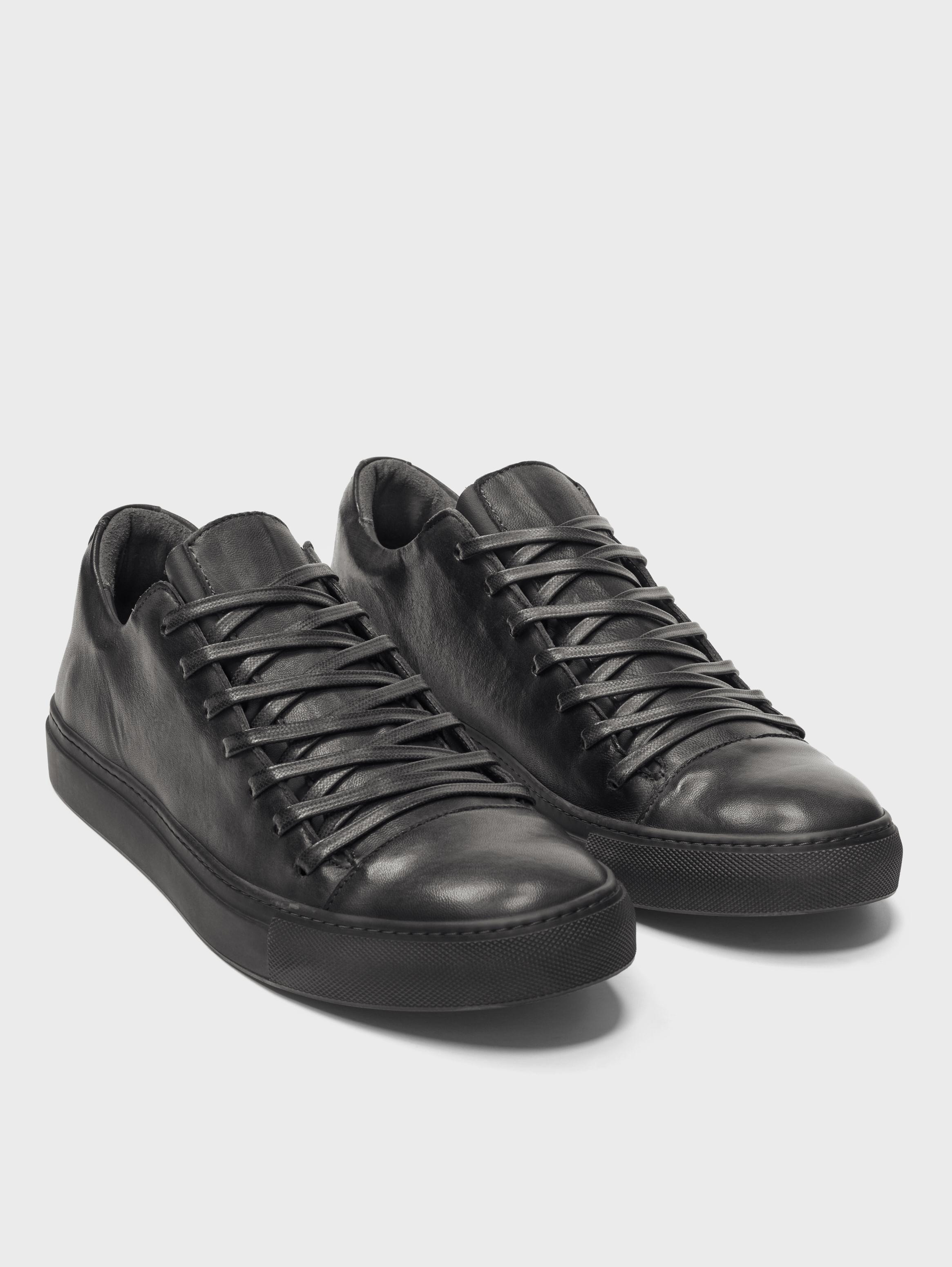 sneakers leather black