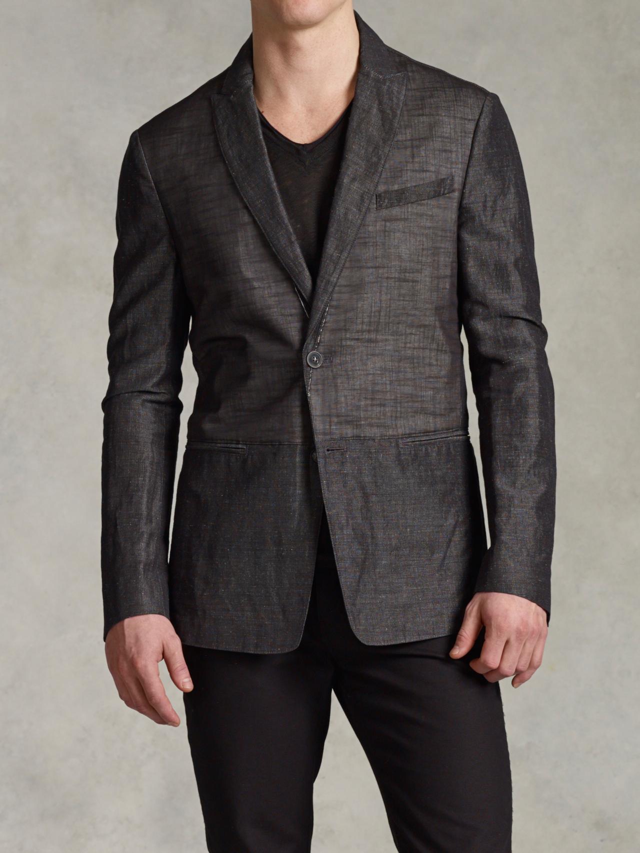 Asymmetric Button Front Jacket - John Varvatos