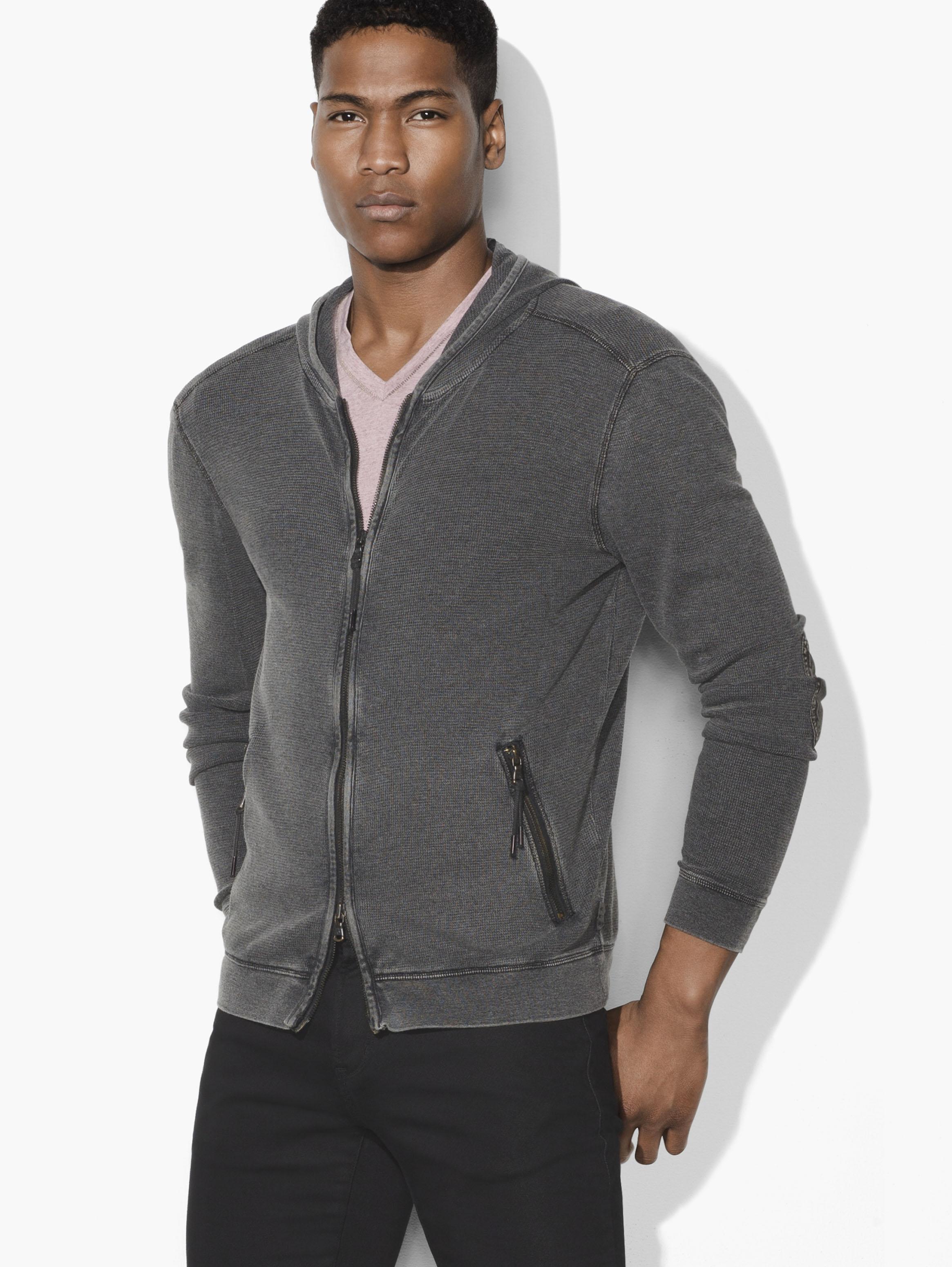 john varvatos zip hoodie