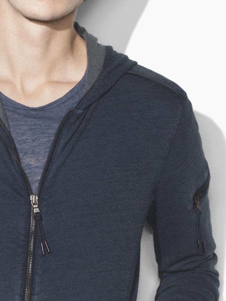 john varvatos zip hoodie