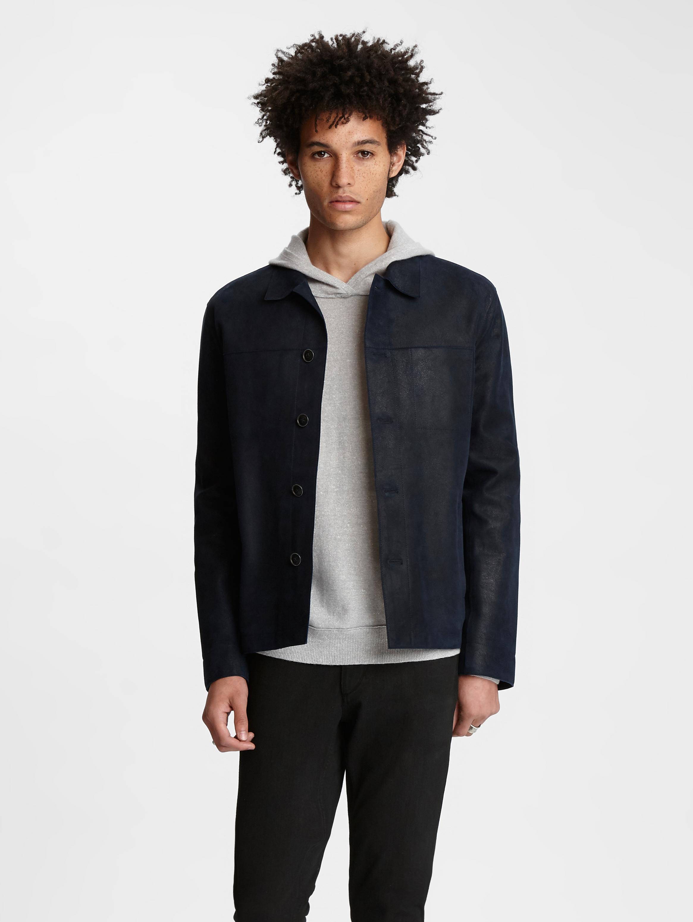 john varvatos sundance suede jacket