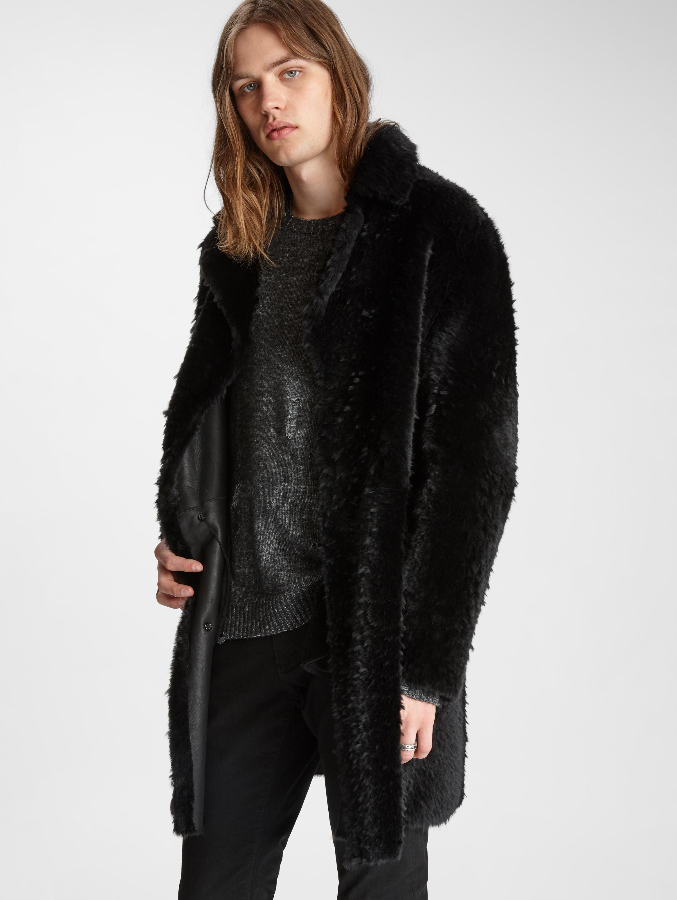 varvatos shearling coat