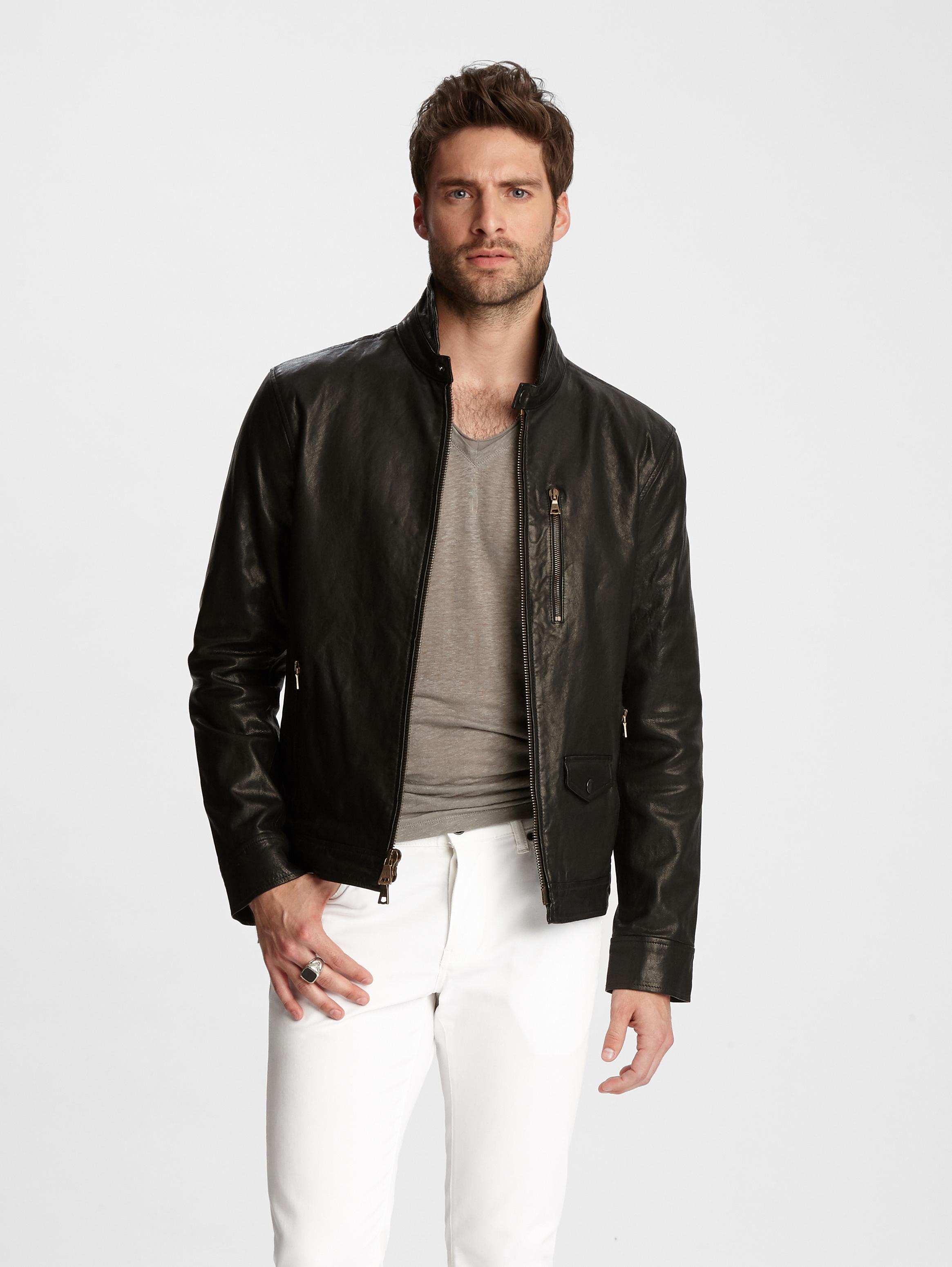 john varvatos leather pants