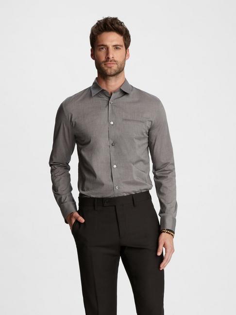 Slim Fit Rolled Sleeve Shirt