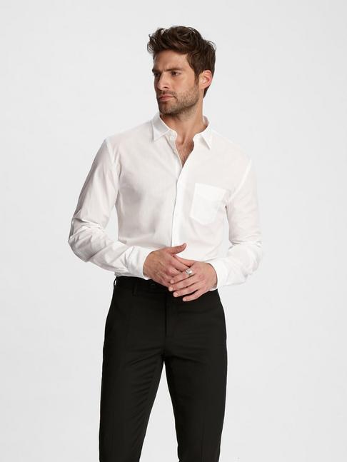 Slim Fit Rolled Sleeve Shirt