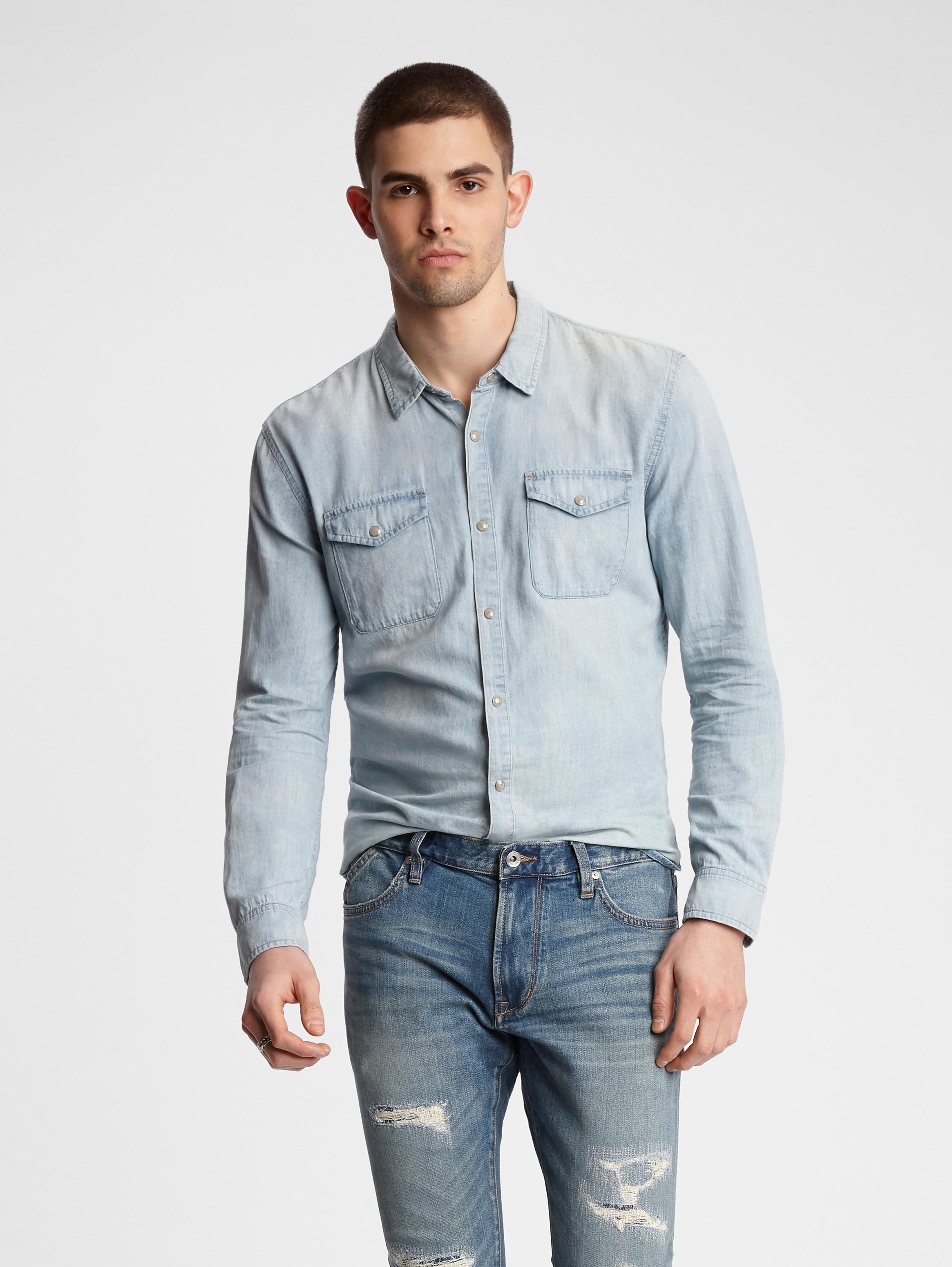 MARSHALL DENIM SHIRT - John Varvatos