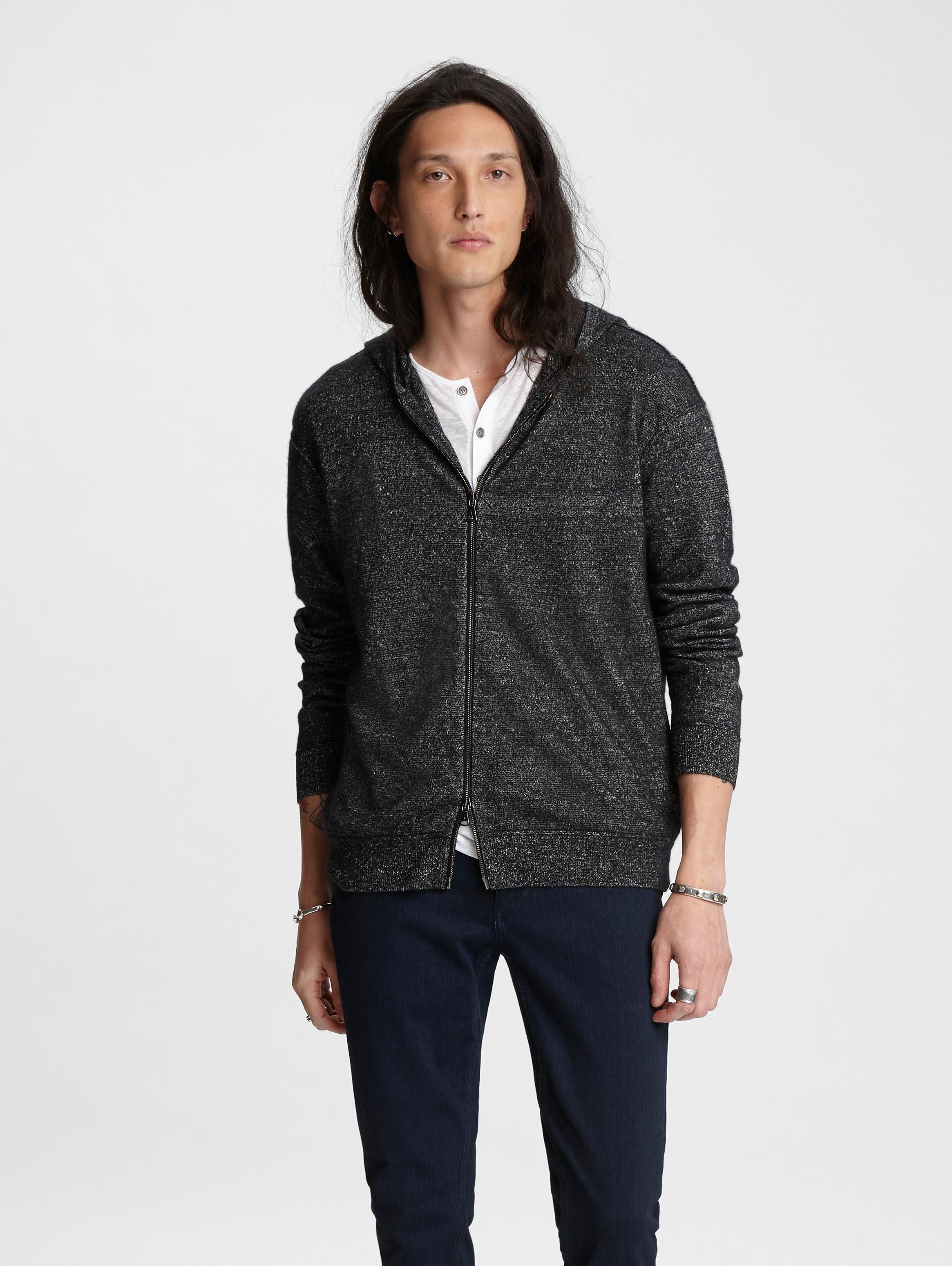 john varvatos cashmere hoodie