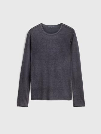 Silk-Cashmere Crewneck Sweater