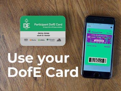Use your DofE Card