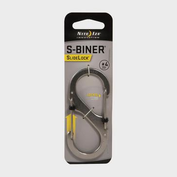 Silver Niteize S-Biner SlideLock  #4 (Stainless Steel)