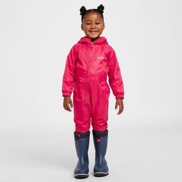 Pink Peter Storm Infants' Fleece Lined Waterproof Suit