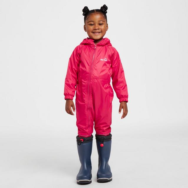 Pink Peter Storm Infants' Fleece Lined Waterproof Suit image 1