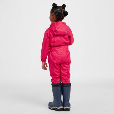 Pink Peter Storm Infants' Fleece Lined Waterproof Suit