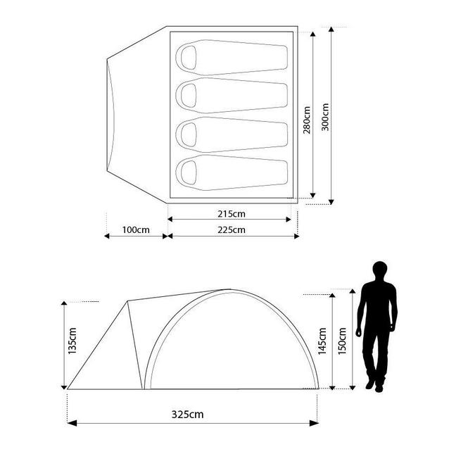 Eurohike cairns 4 deluxe tent best sale