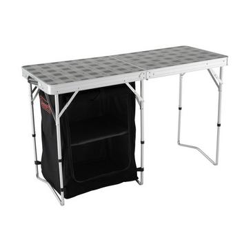 Silver COLEMAN 2 in 1 Camp Table & Storage