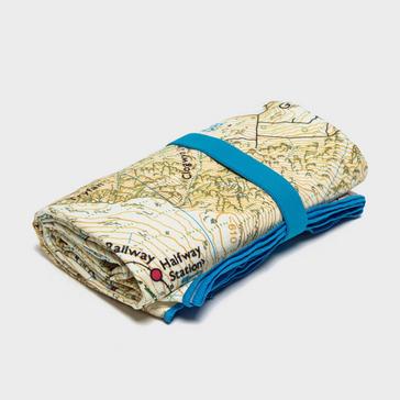 Multi LIFEVENTURE Giant Towel (Snowdon OS Map Print)