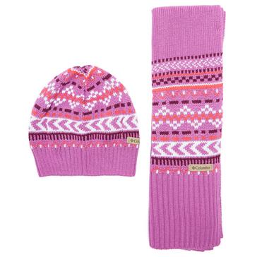 Pink Columbia Women's Winter Worn Hat and Scarf Set