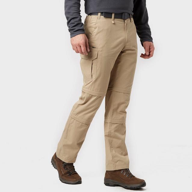 Beige Brasher Men’s Double Zip-Off Trousers image 1