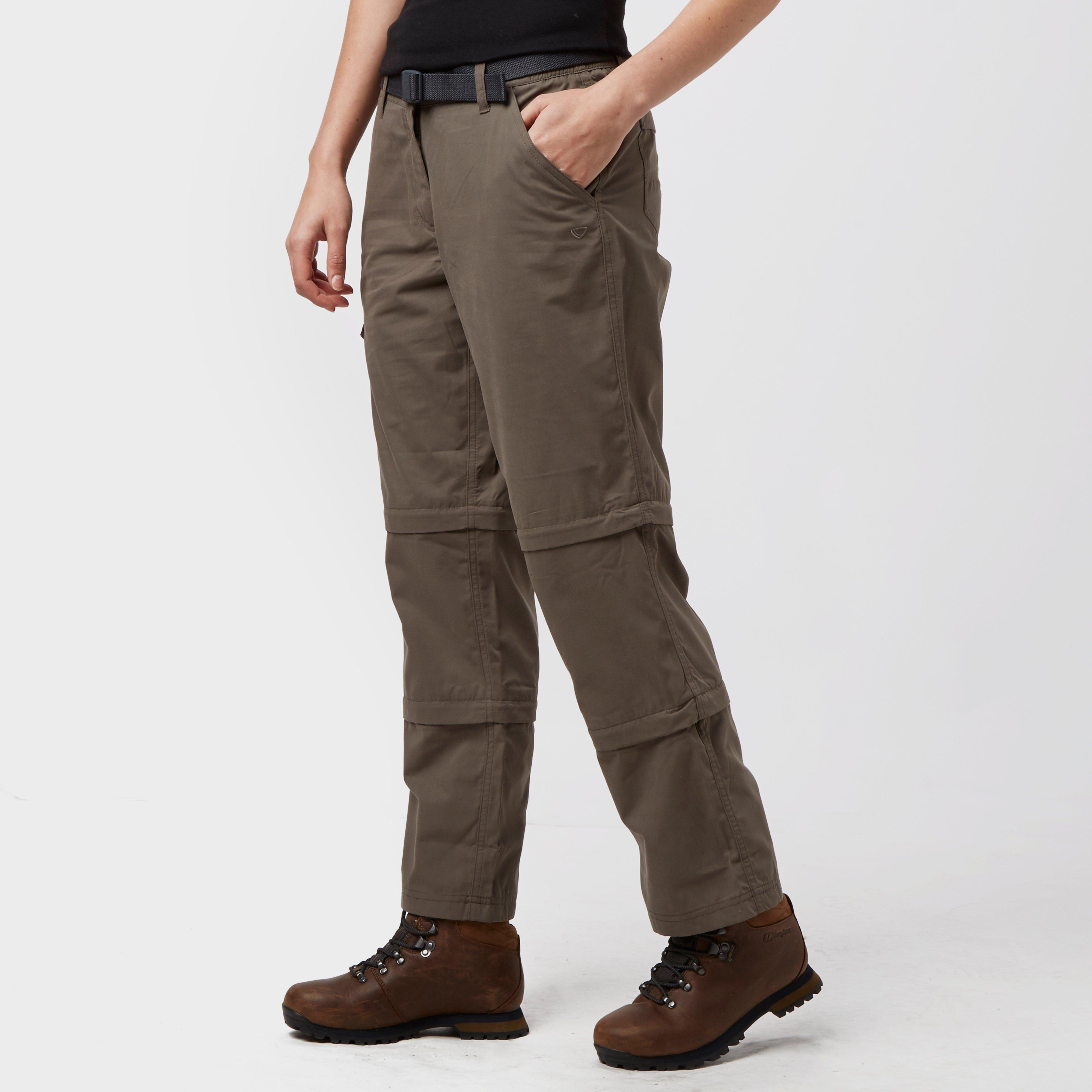 Brasher Women's Double Zip Off Trousers - Brown, Brown Review ...