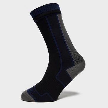Grey Sealskinz Men's Thin Mid Length Socks