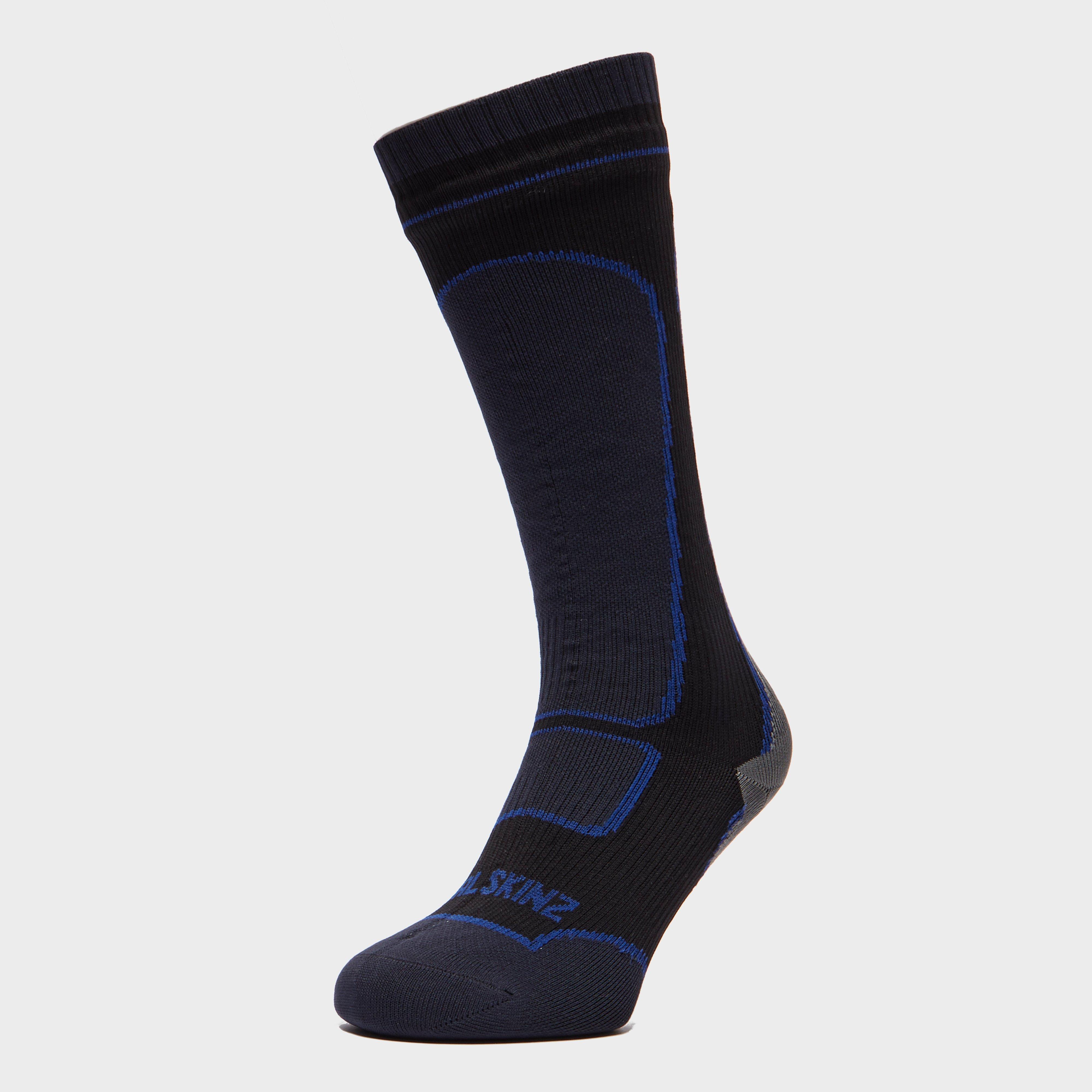 SealSkinz Sealskinz Mens Mid-Weight Knee-Length Socks - Black, Black SealSkinz Sealskinz Mens Mid-Weight Knee-Length Socks - Black, Black