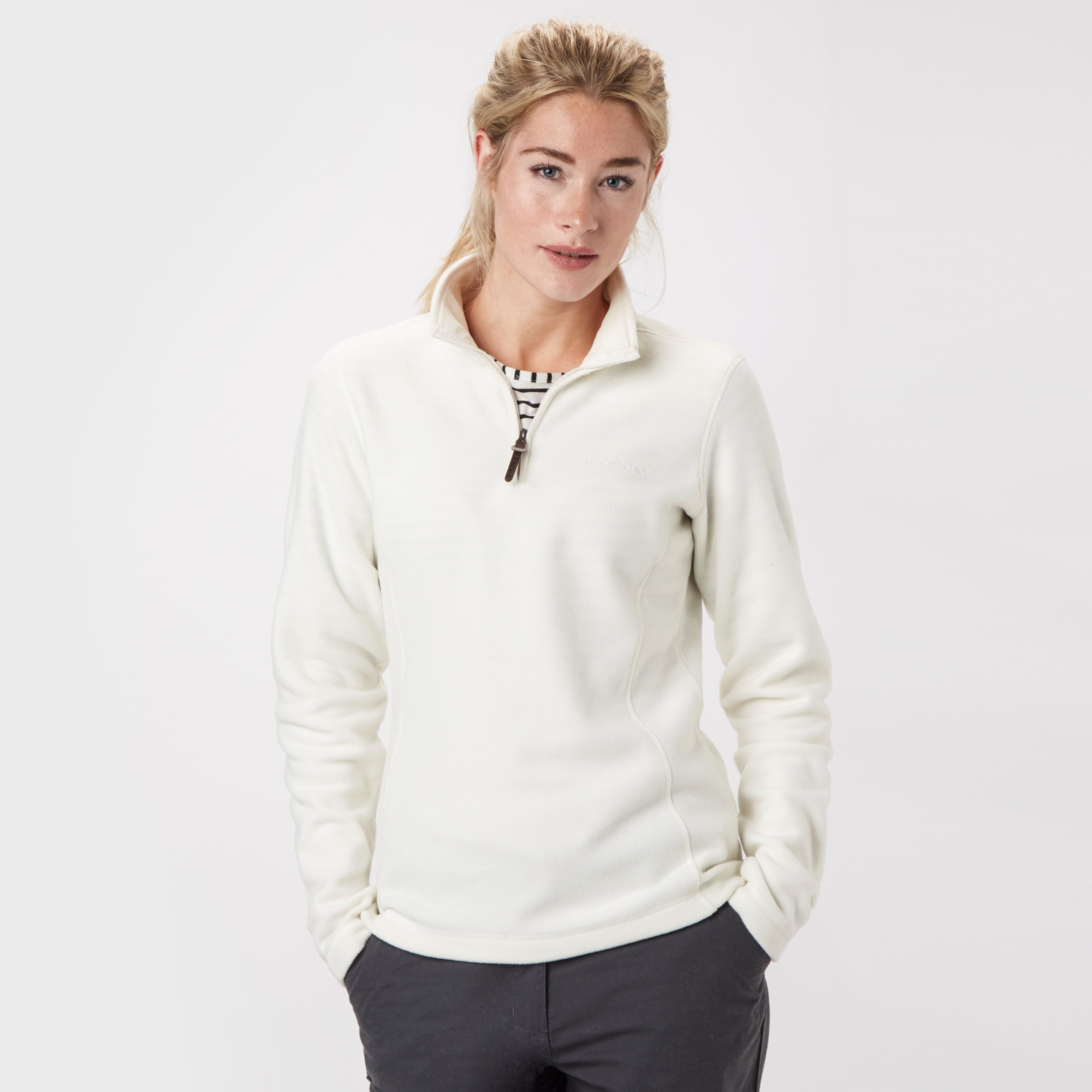 Brasher Brasher Womens Bleaberry Half Zip Fleece - Grey, Grey Brasher Brasher Womens Bleaberry Half Zip Fleece - Grey, Grey
