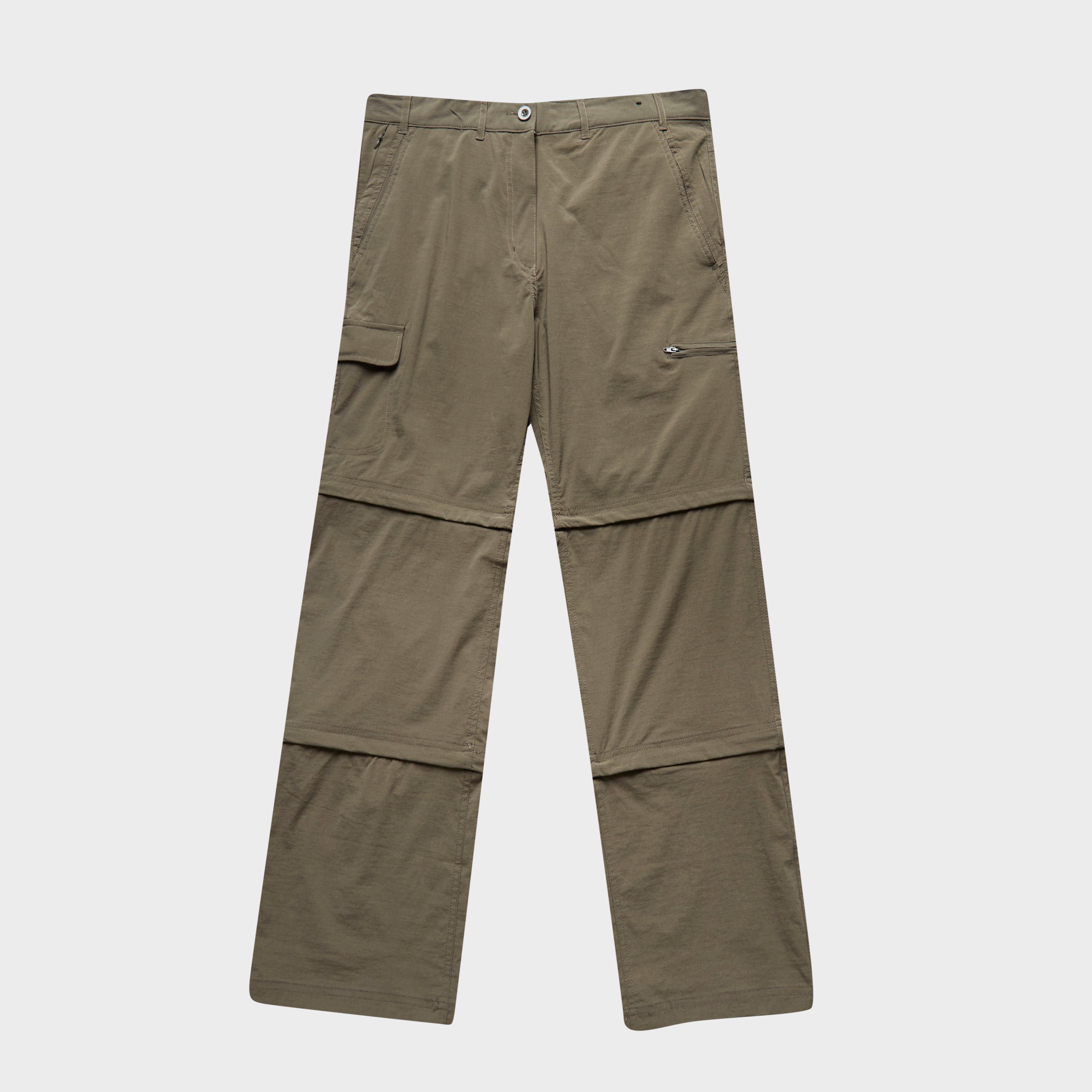 womens green lake zip off trousers