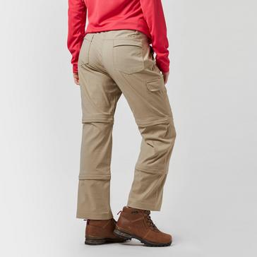 Beige Peter Storm Women's Stretch Double Zip Off Trousers - Short