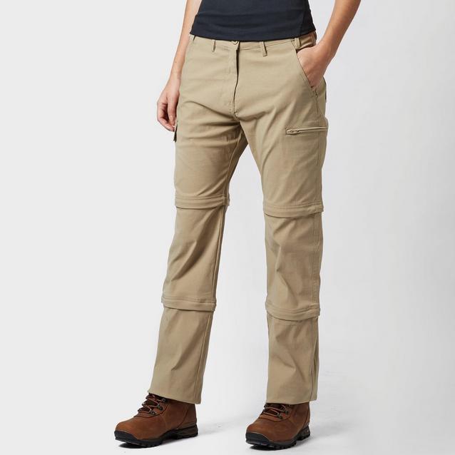 Women's zip-off stretch trousers with Cargo Pockets