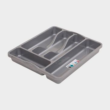 GREY Quest Plastic Cutlery Tray