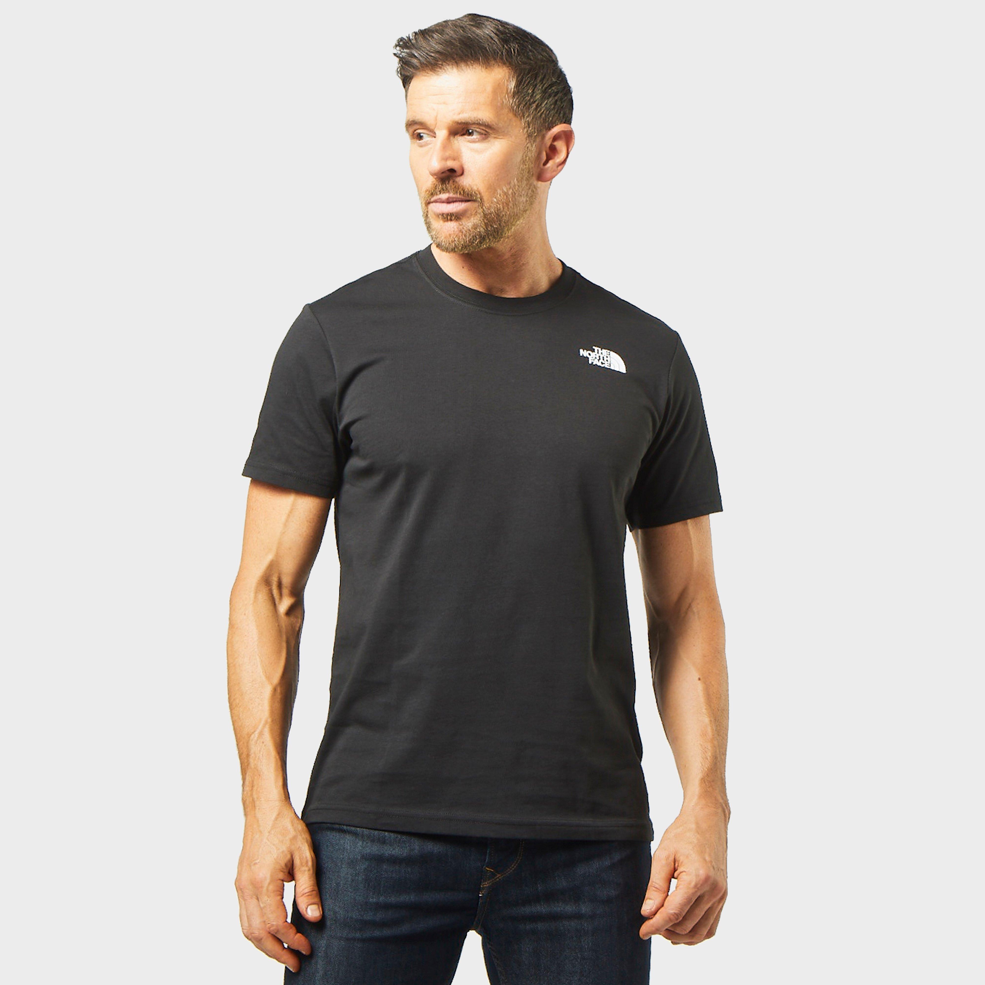 north face tshirt black