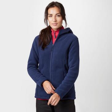 Navy Peter Storm Women's Celia Hooded Fleece Jacket