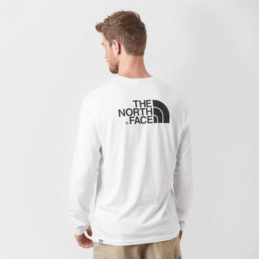 White The North Face Men’s Long Sleeve Easy T-shirt