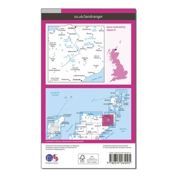 Pink Ordnance Survey Landranger 11 Thurso & Dunbeath Map With Digital Version