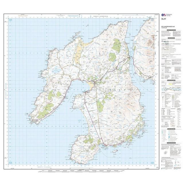 Islay OS Landranger Active Map Landranger Active 60 
