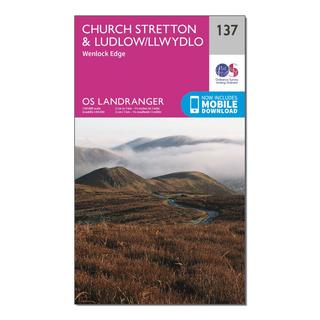 OS Landranger 137 Ludlow & Church Stretton, Wenlock Edge Map