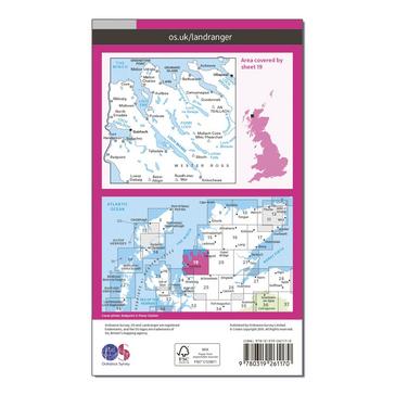 N/A Ordnance Survey Landranger 19 Gairloch & Ullapool Map